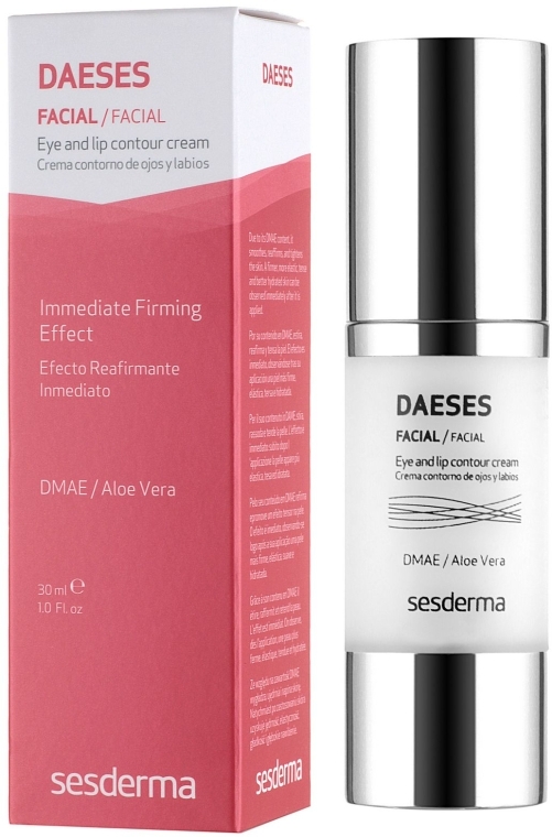 Крем для контуру очей і губ - SesDerma Laboratories Daeses Eye and Lip Contour Cream — фото N4