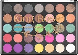 Палетка тіней для повік, 35 кольорів - King Rose Eyeshadow Palette 35A — фото N2