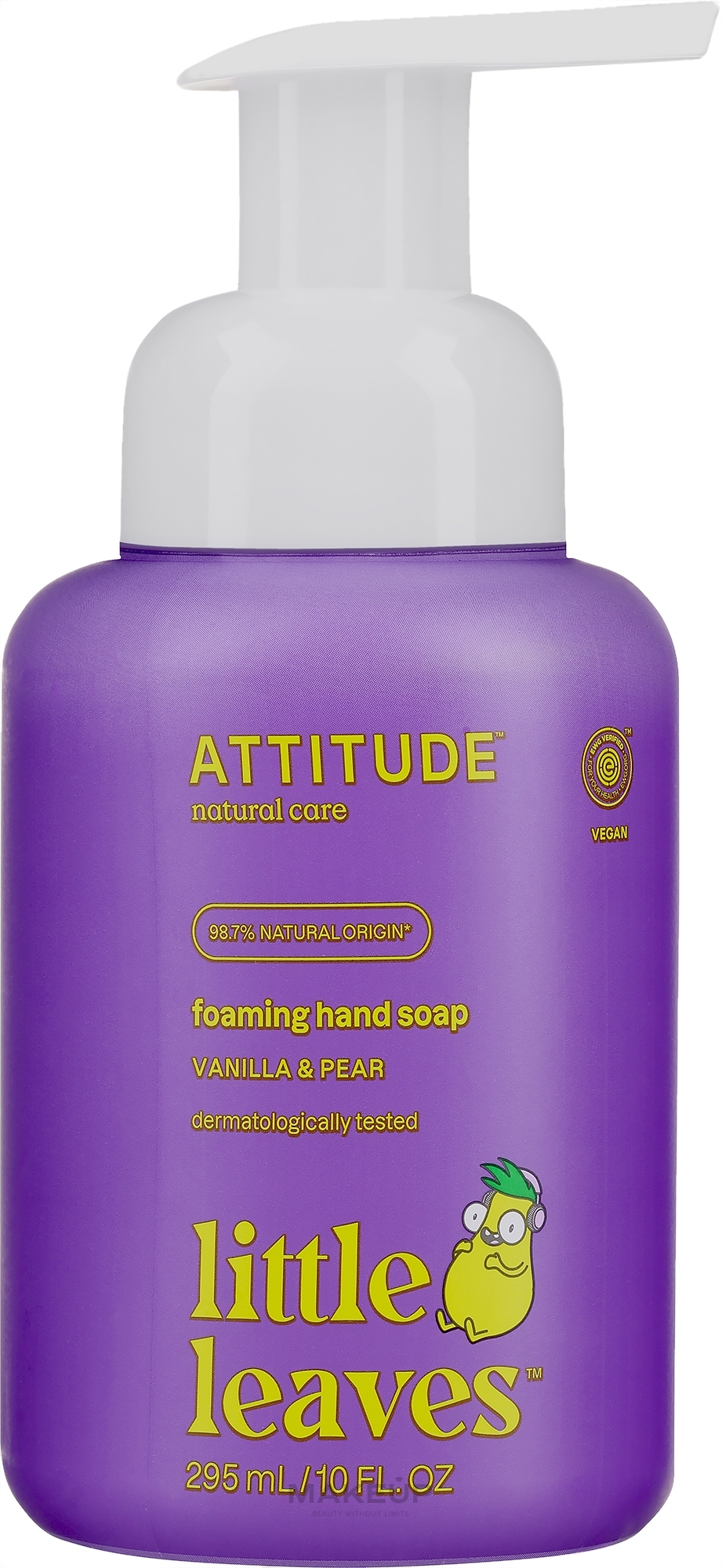 Мило для рук "Ваніль і груша" - Attitude Foaming Hand Soap — фото 295ml