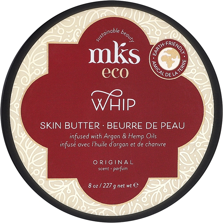 Баттер для тіла з аргановою олією та олією коноплі - MKS Eco Whip Skin Butter Original Scent — фото N1