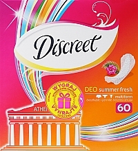 Парфумерія, косметика Щоденні гігієнічні прокладки Summer Fresh, 60 шт. - Discreet