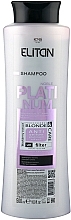 Шампунь проти жовтизни волосся "Платиновий ефект" - Комбі Elitan Noble Platinum Anti Yellow Smoky Platinum Effect — фото N1
