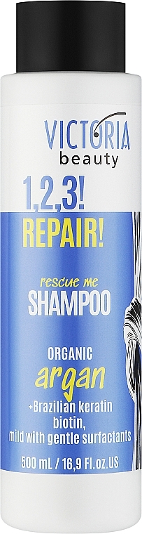 Шампунь для пошкодженого волосся - Victoria Beauty 1,2,3! Repair! Shampoo — фото N1