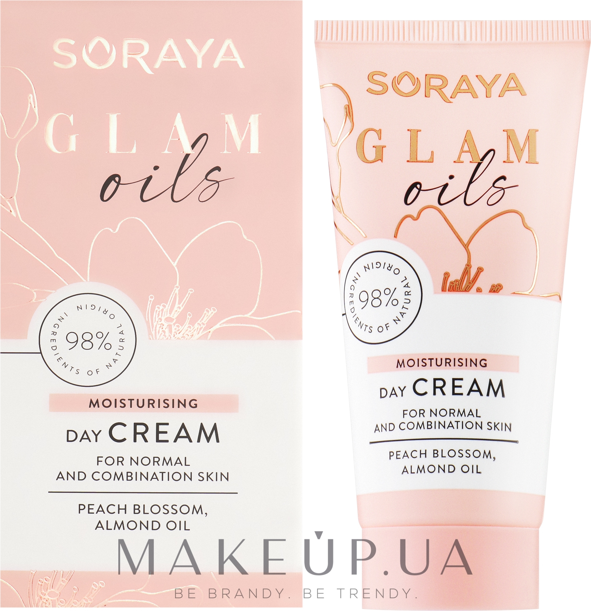 Зволожувальний денний крем для нормальної й комбінованої шкіри обличчя - Soraya Glam Oils Moisturising Day Cream — фото 50ml