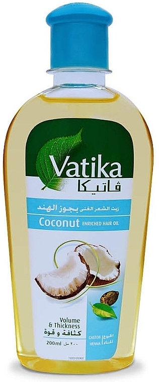 УЦЕНКА Масло для волос кокосовое - Dabur Vatika Coconut Hair Oil * — фото N1