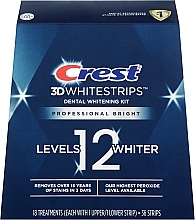 Парфумерія, косметика Відбілювальні смужки для зубів - Crest 3D Whitestrips Professional Bright Level 12 Whiter