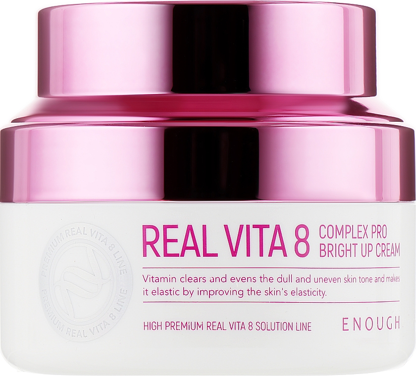 Живильний крем для обличчя з вітамінами - Enough Real Vita 8 Complex Pro Bright Up Cream — фото N1
