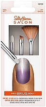 Парфумерія, косметика Sally Hansen Salon Pro Brush Kit (brush/3pcs) - Набір пензликів для нігтів