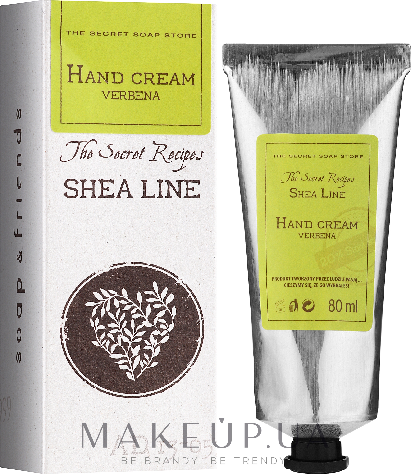 Крем для рук "Вербена" - Soap&Friends Shea Line Hand Cream Verbena — фото 80ml