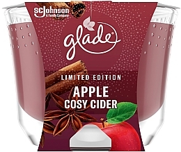 Ароматическая свеча "Яблочный сидр и корица" - Glade Apple Cozy Cider Candle — фото N2