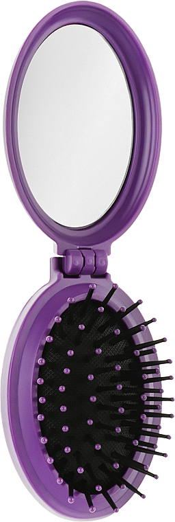 Масажна складна щітка для волосся з дзеркалом - Titaniа — фото N1