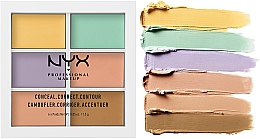 Цветная палитра корректирующих средств - NYX Professional Makeup Color Correcting Palette — фото N3