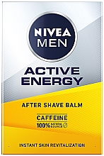 Бальзам для шкіри обличчя після гоління - NIVEA MEN Active Energy After Caffeine Shave Balm — фото N2