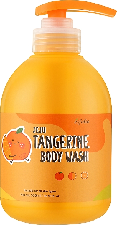 Гель для душу з екстрактом мандарина - Esfolio Jeju Tangerine Body Wash — фото N1
