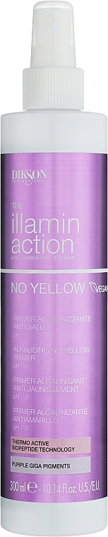 Праймер нейтрализатор желтизны для ламинирования волос - Dikson Illaminaction Alkalising No Yellow Primer pH 7.0 — фото N1