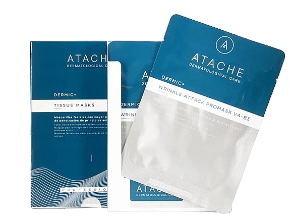 Целюлозна маска для обличчя з ніацинамідом - Atache Vital Age Promask Wrinkle Attack VA-B3 — фото N1