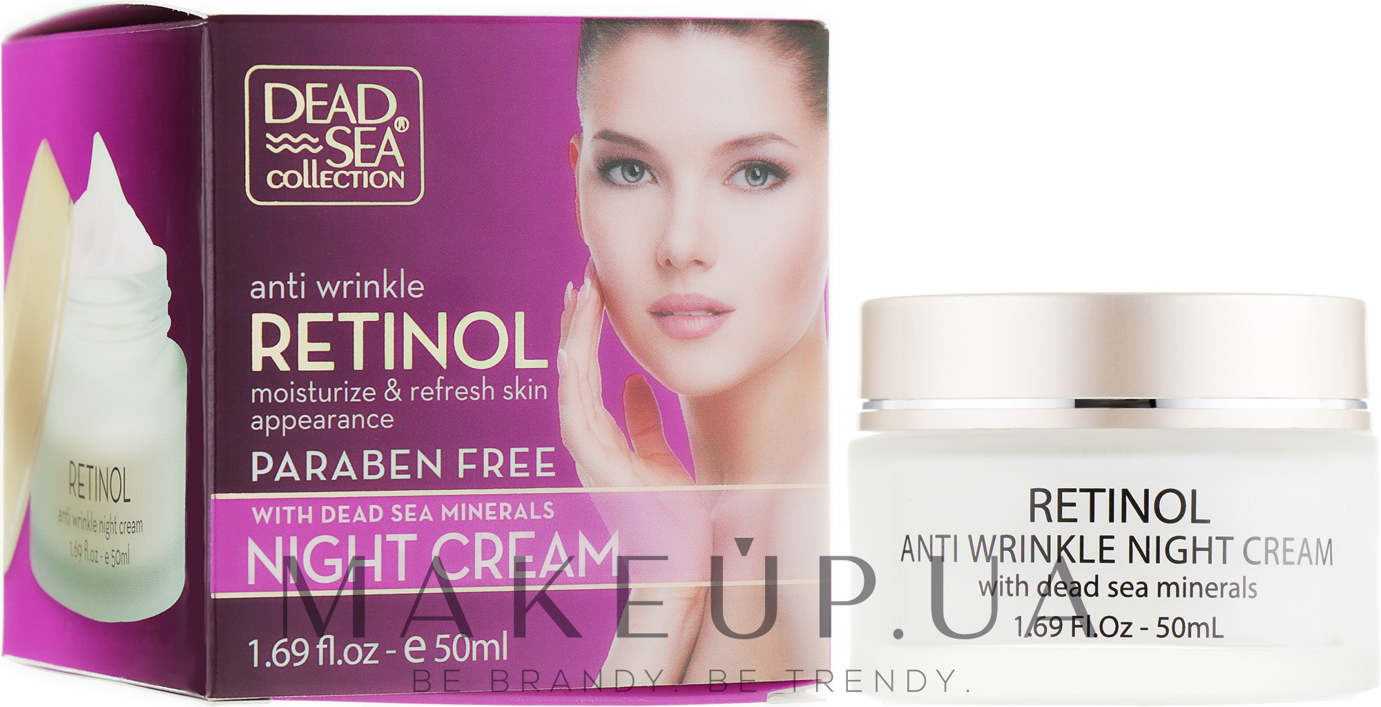 Dead Sea Collection Retinol Anti Wrinkle Night Cream - Ночной крем против  морщин с ретинолом и минералами Мертвого моря: купить по лучшей цене в ...