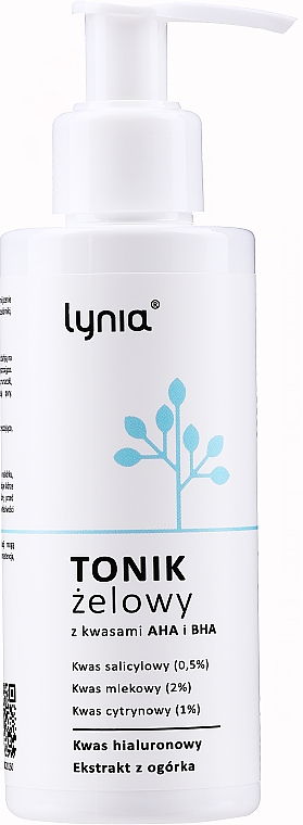 Тонік для обличчя з ВНА- й АНА-кислотами - Lynia — фото N1