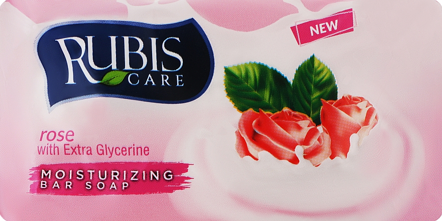 Мыло "Роза" - Rubis Care Rose Moisturizing Bar Soap — фото N1
