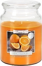 Парфумерія, косметика Ароматична преміум-свічка в банці "Апельсин" - Bispol Premium Line Aura Orange