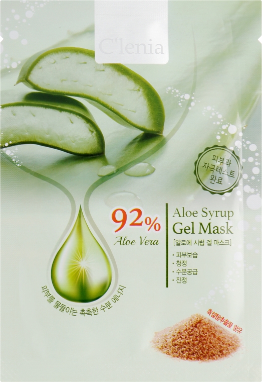 Гель-маска для обличчя - Clenia Aloe Syrup Gel Mask — фото N1