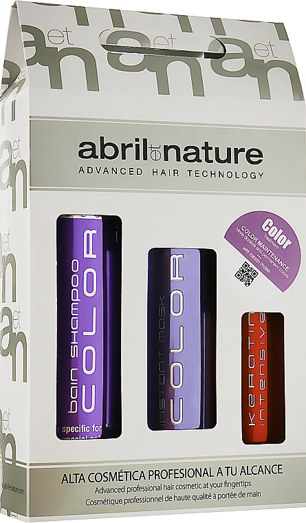 Набір - Abril Et Nature Color  (Shampoo/250ml + Mask/200ml + Serum/100ml)