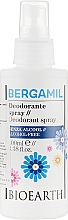 Духи, Парфюмерия, косметика Дезодорант-спрей - Bioearth Bergamil Deodorant Spray