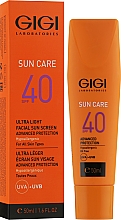 Зволожуюча легка емульсія для обличчя SPF-40 - Gigi Sun Care Ultra Light Facial Sun Screen SPF-40 — фото N5