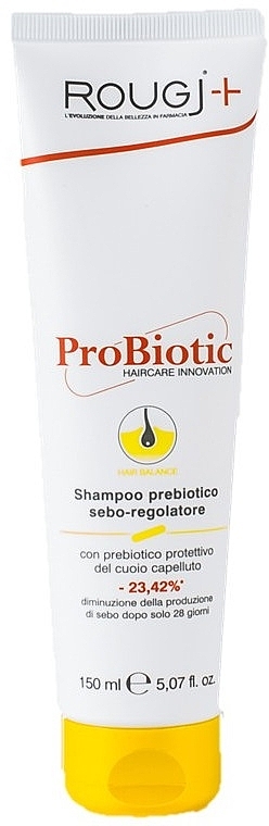 Пробиотический шампунь против кожного сала - Rougj+ ProBiotic Shampoo Sebum-Regulator — фото N1