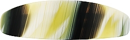 Парфумерія, косметика Заколка для волосся "Автомат", A123-34, чорна з жовтим - Akcent