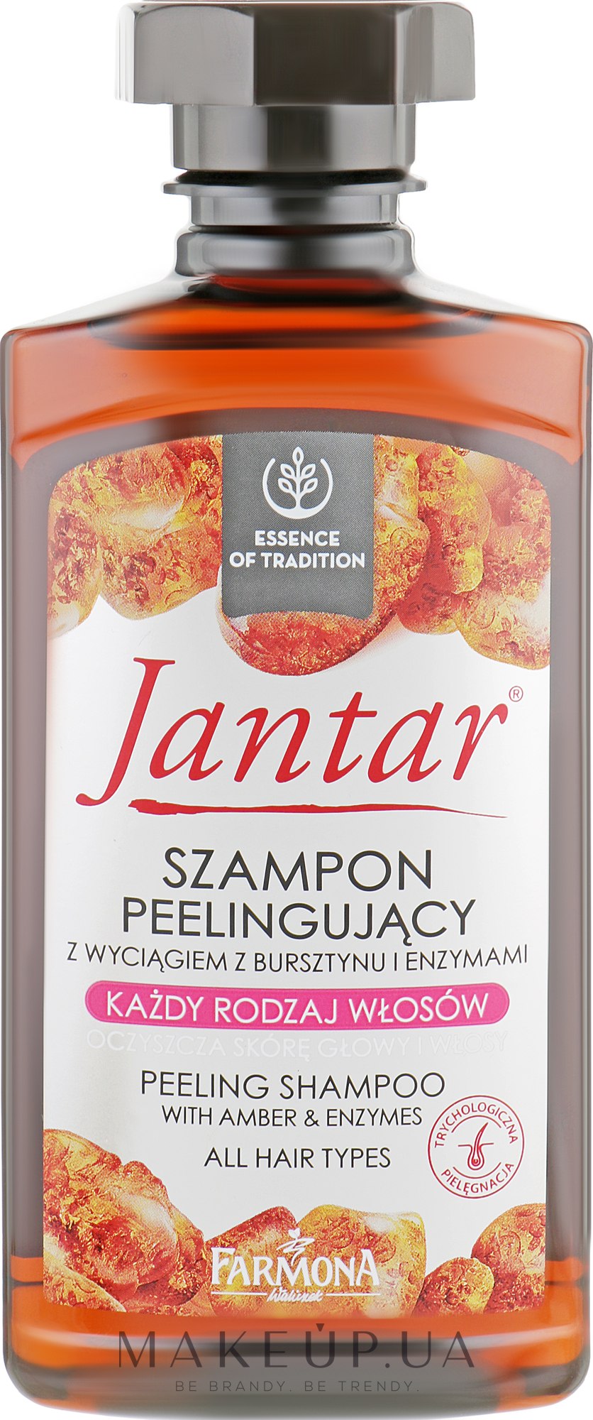 Шампунь-догляд для волосся з екстрактом бурштину - Farmona Jantar Peeling Shampoo — фото 330ml