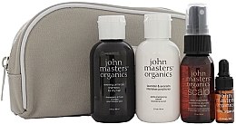 Духи, Парфюмерия, косметика Набор - John Masters Organics Dry Hair Essential Travel Kit (sh/60ml + cond/60ml + volumizer/30ml + oil/3ml + bag)