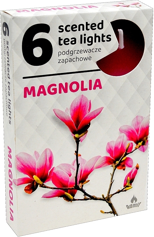 Чайные свечи "Магнолия", 6 шт. - Admit Scented Tea Light Magnolia — фото N1