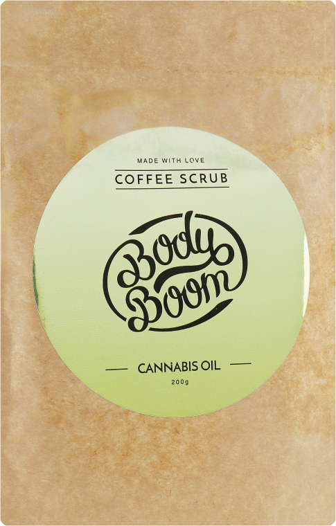 Кофейный скраб с коноплей - BodyBoom Cannabis Oil Coffee Scrub — фото N5