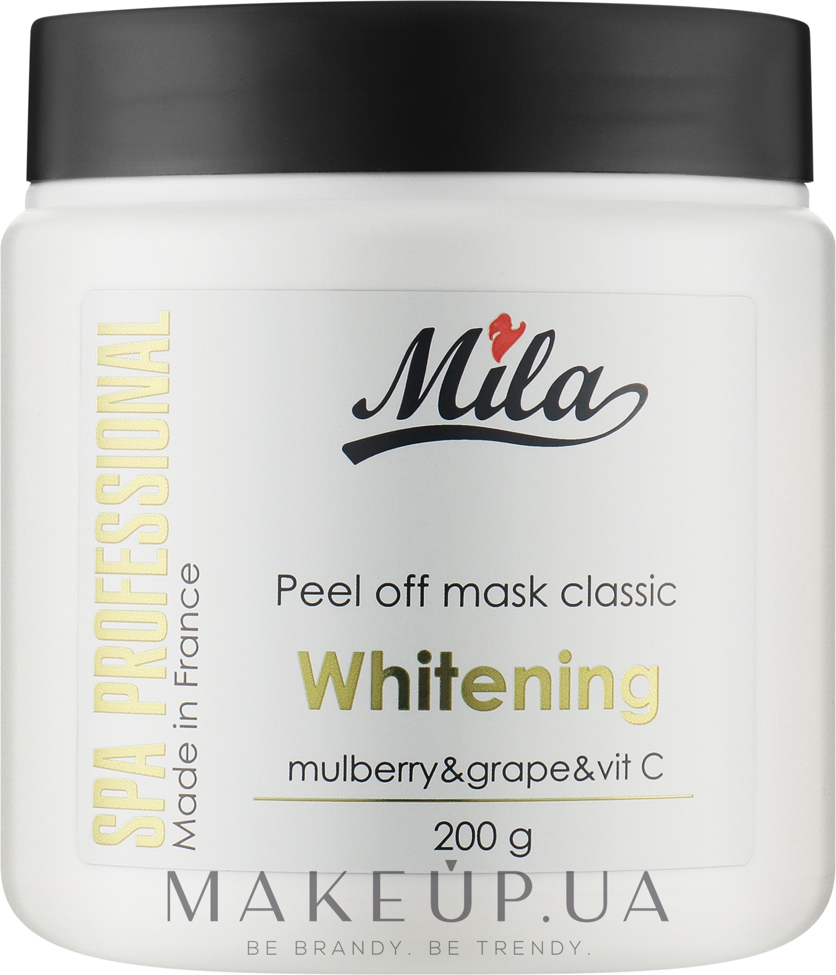Осветляющая альгинатная маска для лица - Mila Peel Of Mask Classic Whitening Mulberry & Grape & Vit C — фото 200g