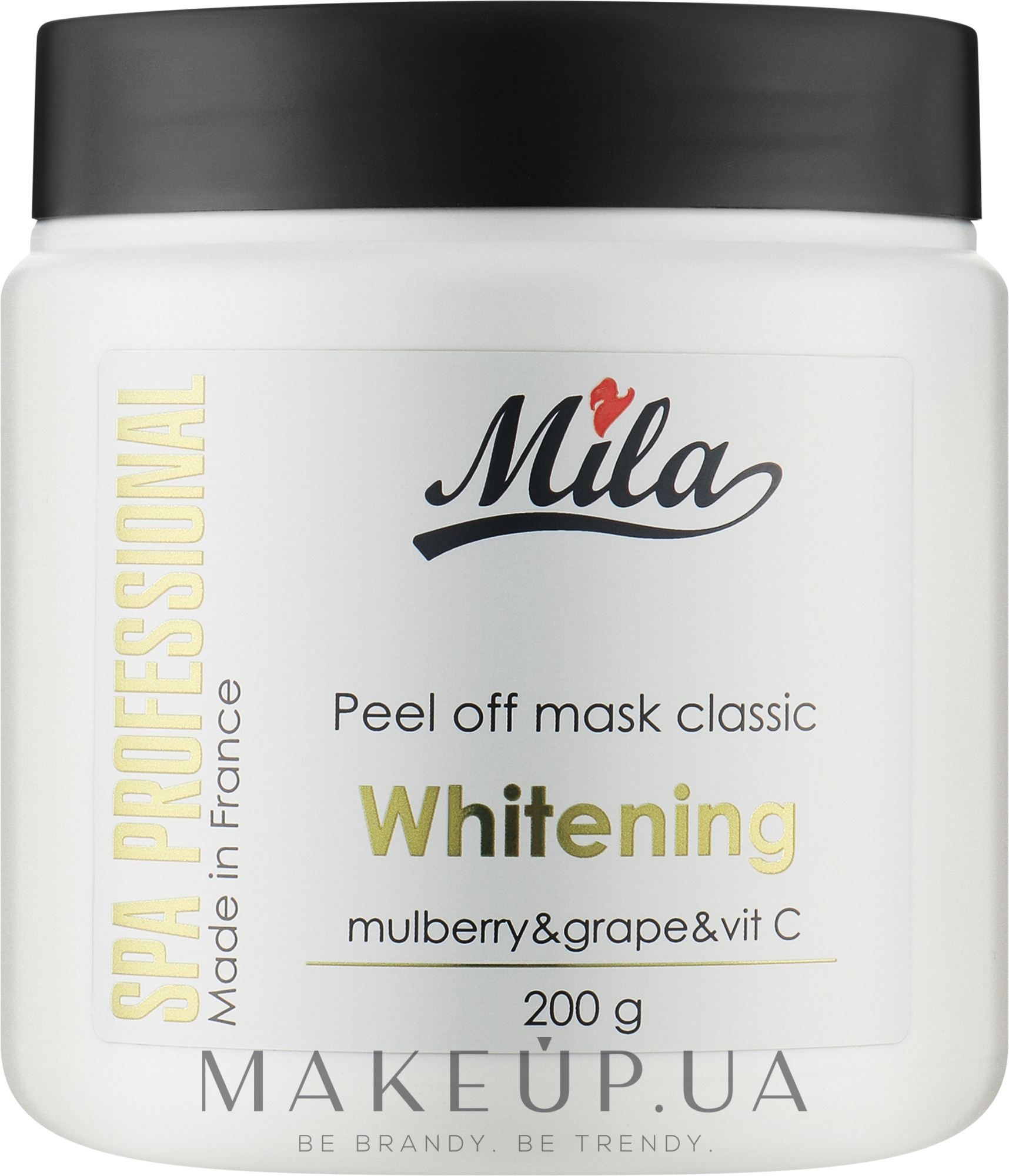 Освітлювальна альгінатна маска для обличчя - Mila Peel Of Mask Classic Whitening Mulberry & Grape & Vit C — фото 200g