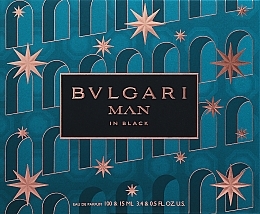 Духи, Парфюмерия, косметика Bvlgari Man In Black Gift Set For Men - Набор (edp/100ml + edp/15ml)