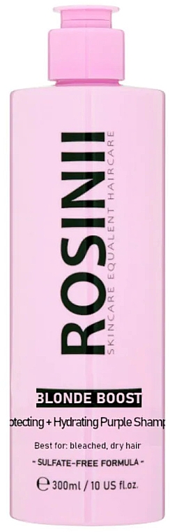 Захисний зволожувальний фіолетовий шампунь - Rosinii Blonde Boost Protecting + Hydrating Purple Shampoo — фото N1