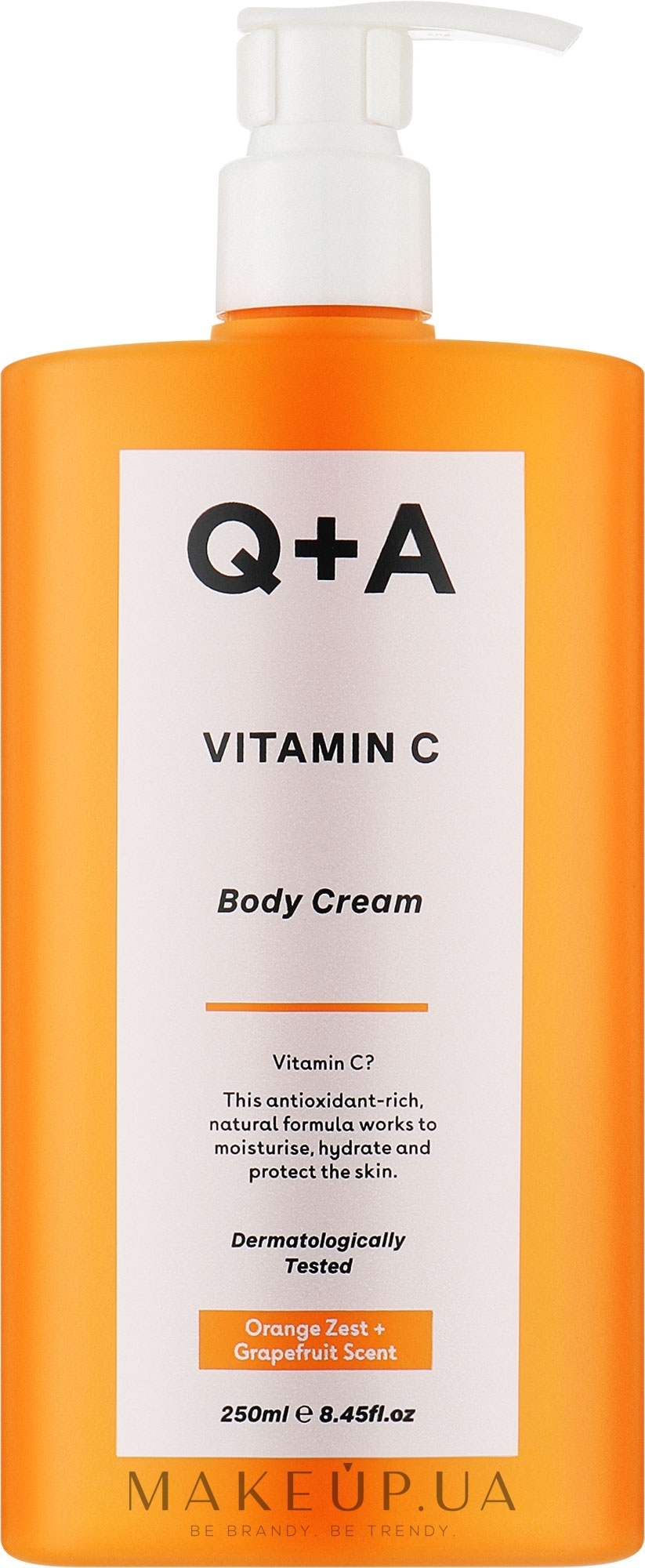 Крем для тіла з вітаміном С - Q+A Vitamin C Body Cream — фото 250ml