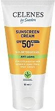 Духи, Парфюмерия, косметика Солнцезащитный крем против старения SPF 50+ - Celenes Herbal Sunscreen Cream Spf 50+ Anti Aging