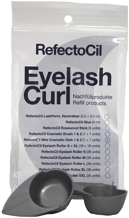 Комплект ємностей для завивання вій - RefectoCil Eyelash Perm Refill Mini Dish — фото N2