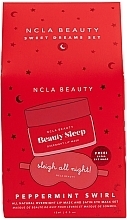 Набор - NCLA Beauty Sweet Dreams Peppermint Swirl Lip Mask Gift Set (lip mask/15ml + sleeping mask/1pc) — фото N1