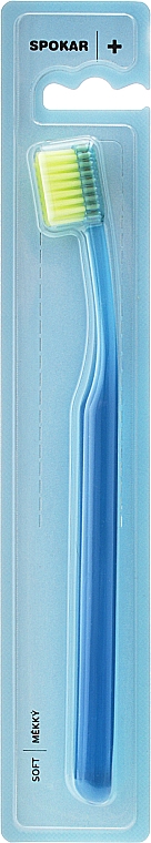 Зубна щітка "Plus", м'яка, синя - Spokar Plus — фото N1