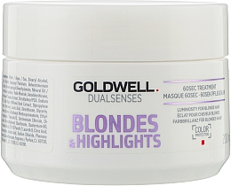 Духи, Парфюмерия, косметика Маска для интенсивного ухода за 60 секунд - Goldwell Dualsenses Blondes&Highlights 60sec Mask