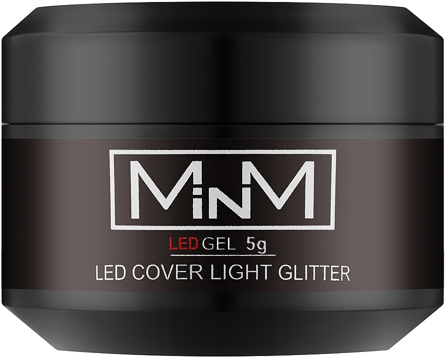 Гель камуфлирующий LED - M-in-M Gel LED Cover Light Glitter — фото N1