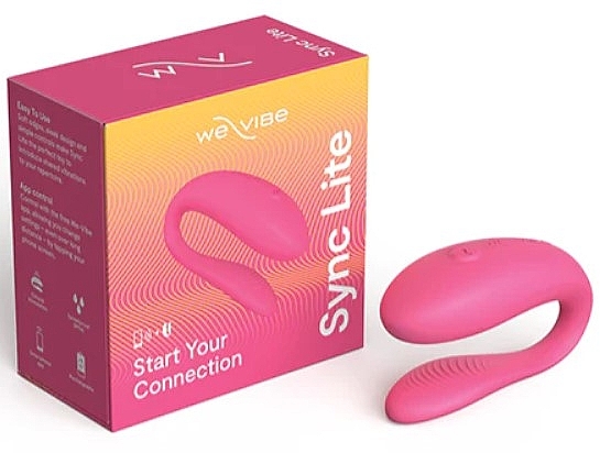 Вібратор для пар, рожевий - We-Vibe Sync Lite Pink — фото N1