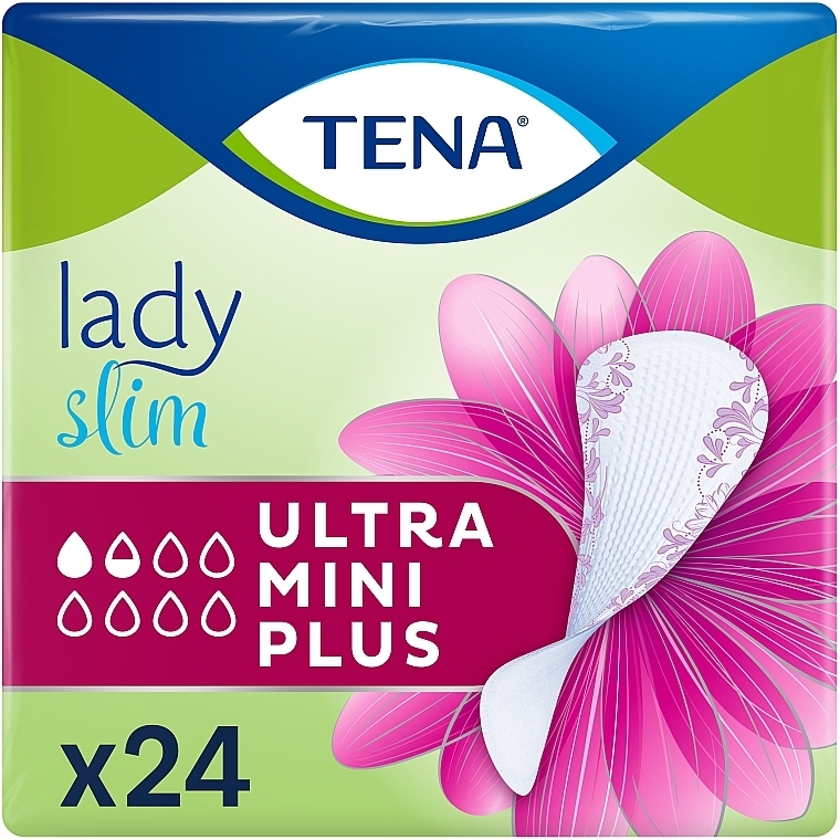 Урологические прокладки TENA Lady Slim Ultra Mini Plus, 24 шт. - TENA — фото N1