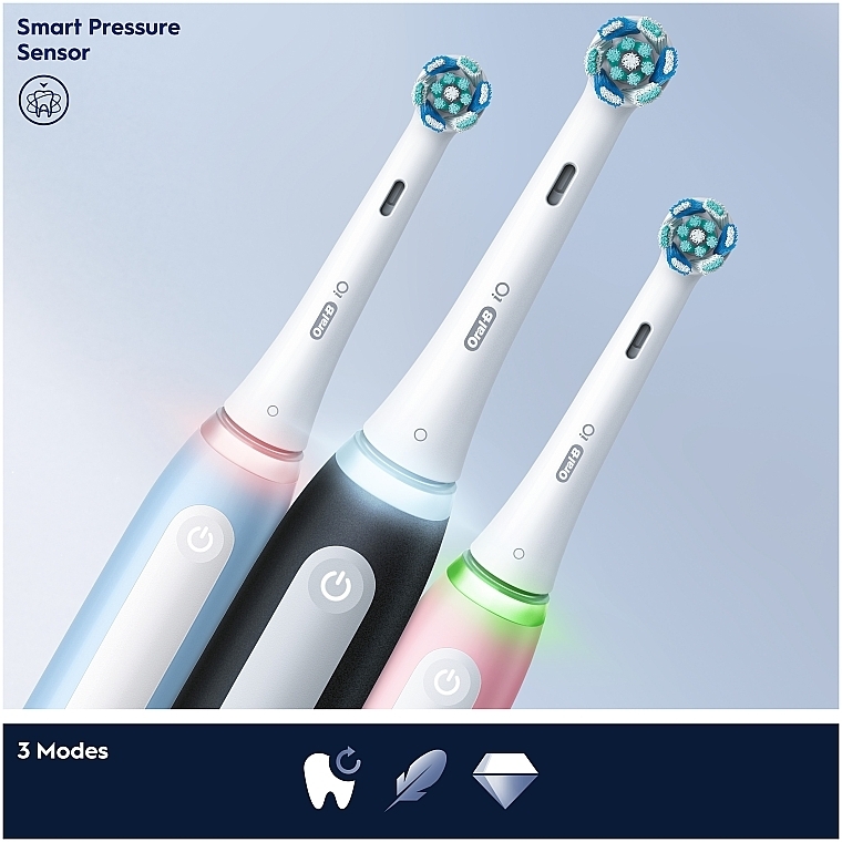 Електрична зубна щітка, розова - Oral-B iO Series 3  — фото N7