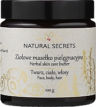 Трав'яна олія для догляду за обличчям, тілом і волоссям - Natural Secrets Herbal Skin Care Butter — фото N1