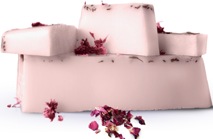 Натуральне мило ручної роботи "Дамаська троянда", гліцеринове - E-Fiore Natural Soap Damask Rose — фото N1